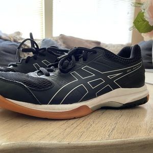 ASICS gel rocket shoes.